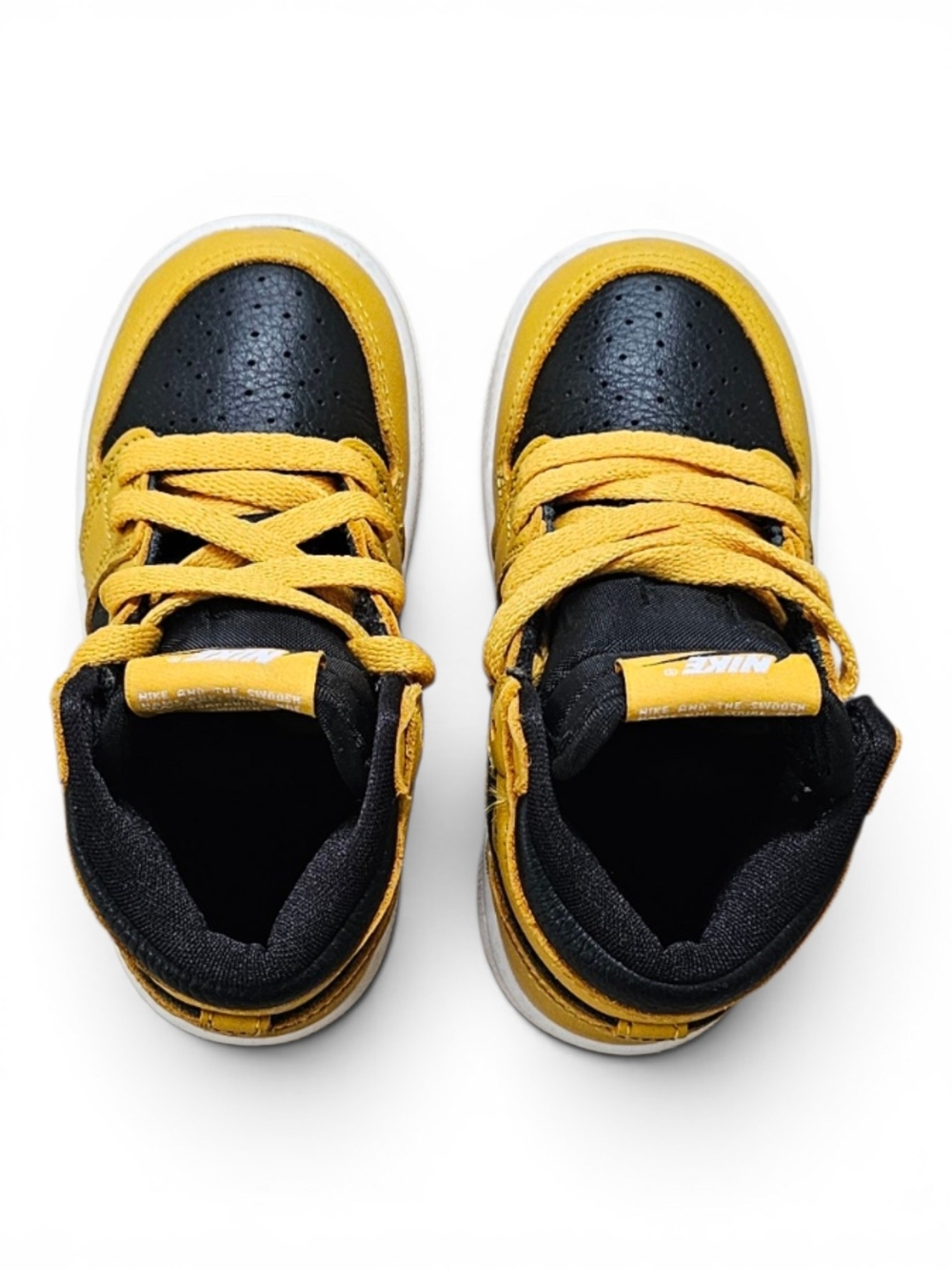 Nike Air Jordan 1 Mid Toddler Yellow Black 7C - Picture 9 of 10